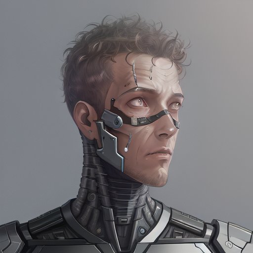 Third stable diffusion experiment — deus ex cyborg style with LoRa